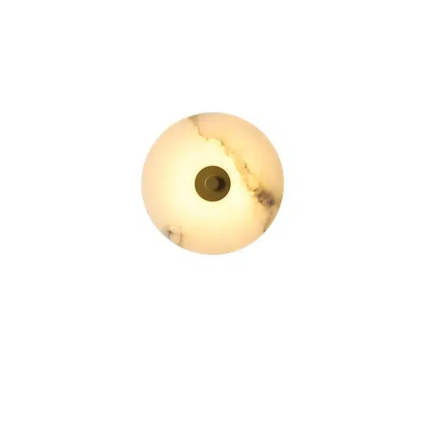 Modern Luxury Round Marble Iron LED Wall Sconce Lamp - Image 17