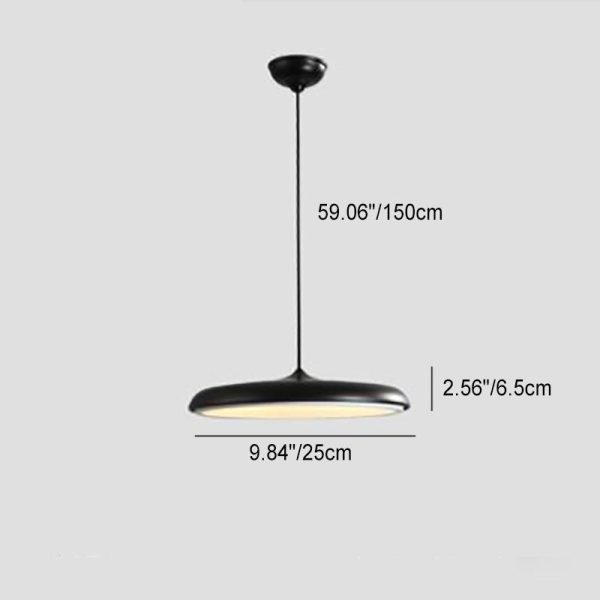 Nordic Macaron Flying Saucer Metal LED Pendant Light - Image 7