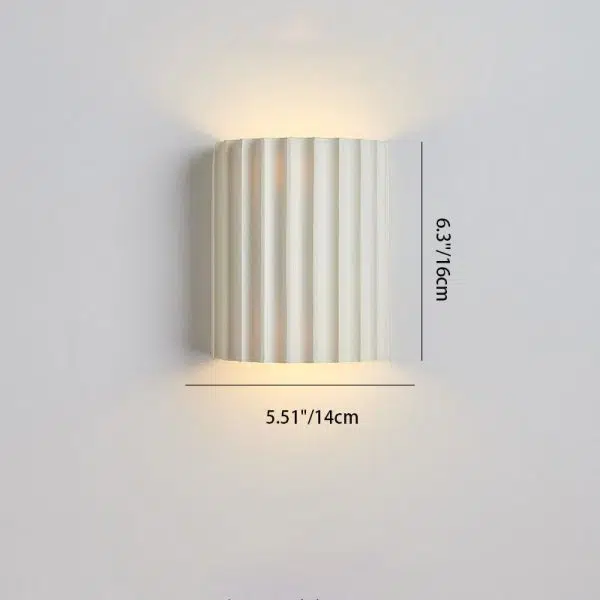 Contemporary Nordic Resin Tiles 2-Light Wall Sconce Lamp For Bedroom - Image 5