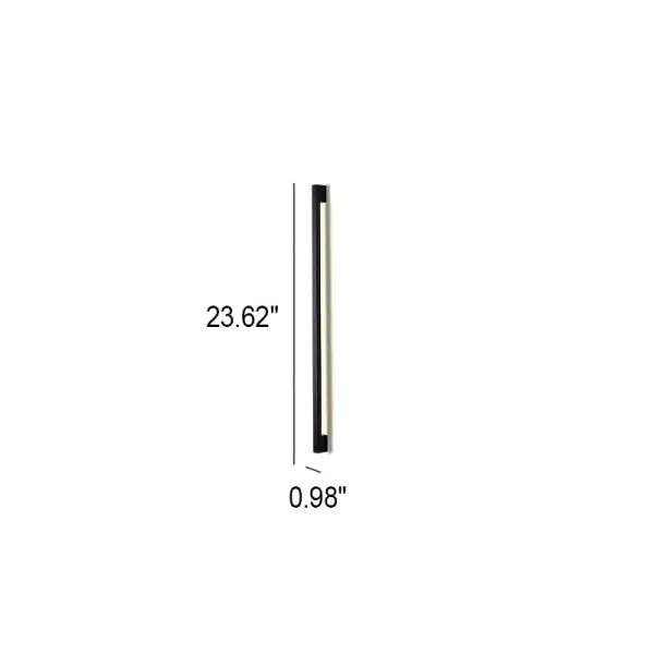 Modern Simplicity Long Strip Aluminum Silicone LED Wall Sconce Lamp - Image 10