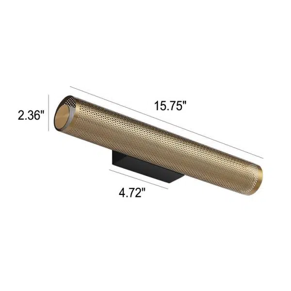 Modern Luxury Vanity  Grid Column Hardware Acrylic LED Wall Sconce Lamp - Image 4