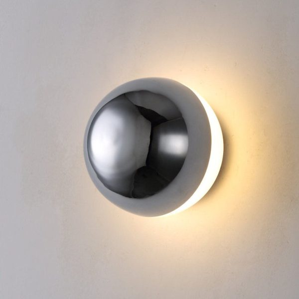 Modern Simplicity Meteorite Semicircle Metal LED Wall Sconce Lamp For Bedroom - Image 9