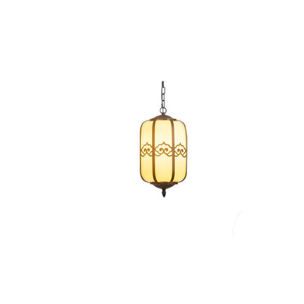 Modern Chinese Marble Lantern Outdoor Waterproof 1-Light Pendant Light - Image 7