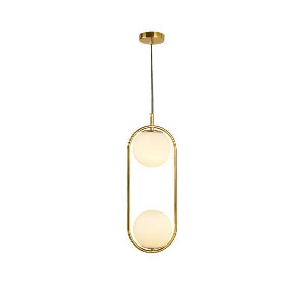 Modern Light Luxury Minimalist Oval Glass Orb 1/2-Light Pendant Light - Image 5