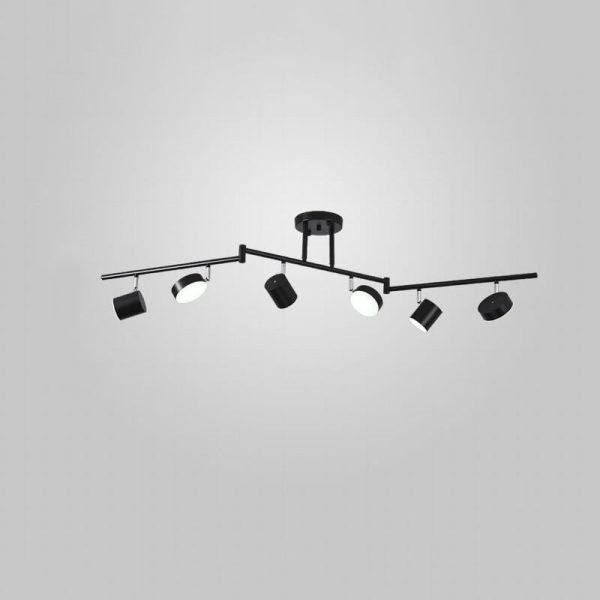 Modern Creative Rotating Track Spotlight LED Semi-Flush Mount Ceiling Light - Image 3