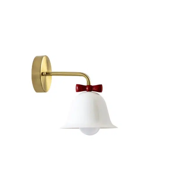 French Minimalist Bell Butterfly Iron 1-Light Wall Sconce Lamp - Image 7