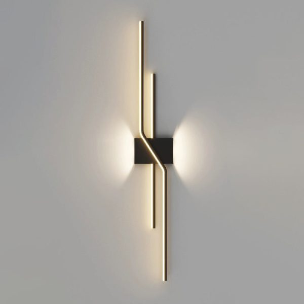 Modern Minimalist Aluminum Geometric Long Straight Line LED Wall Sconce Lamp For Living Room - Image 10