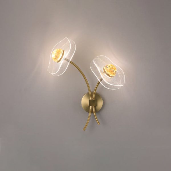 European Creative Lotus Flowers  Acrylic LED Wall Sconce Lamp - Image 4