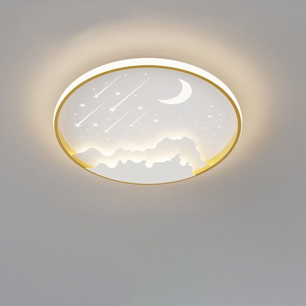 Modern Simplicity Iron Round Children LED Flush Mount Ceiling Light For Bedroom - Image 16