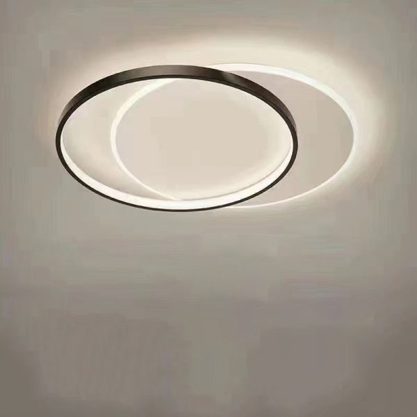 Modern Minimalist Square Round Iron Acrylic LED Flush Mount Ceiling Light For Living Room - Image 10