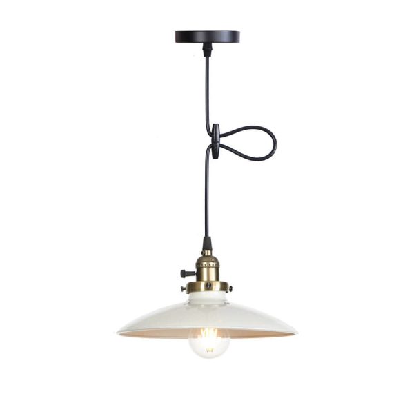 Industrial Iron Multicolor Bowl 1-Light Pendant Light - Image 4