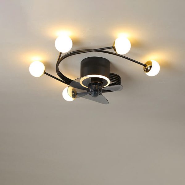 Nordic Light Luxury Creative 5/7-Light LED Flush Mount Fan Light - Image 18