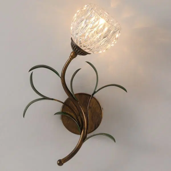 Modern Minimalist Art Glass Flower 1/2-Light Wall Sconce Lamp - Image 11