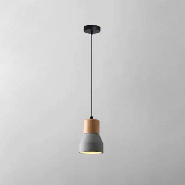 Nordic Cement Tapered 1-Light Mini LED Pendant Light - Image 17