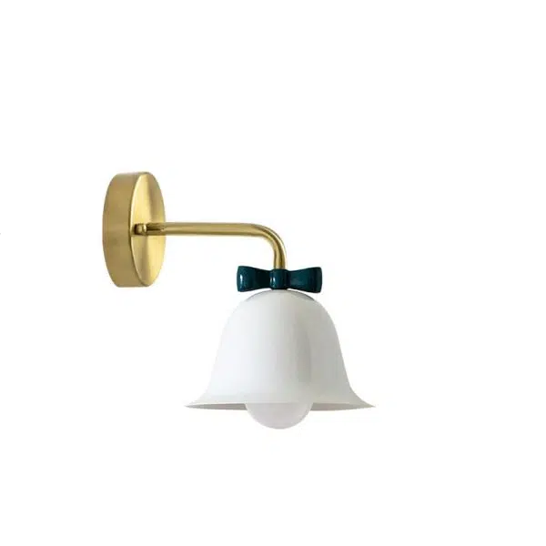 French Minimalist Bell Butterfly Iron 1-Light Wall Sconce Lamp - Image 8