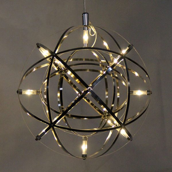 Modern Globe 12 Light LED Firework Pendant Light - Image 14