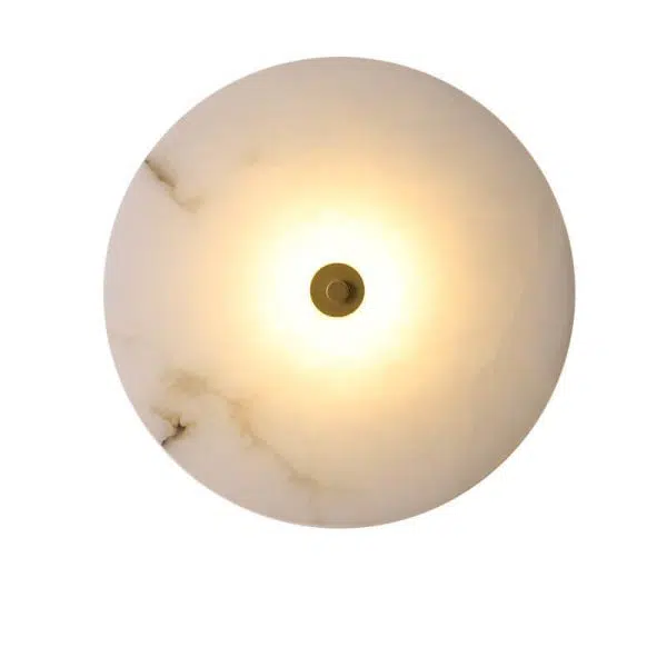 Modern Luxury Round Marble Iron LED Wall Sconce Lamp - Image 21