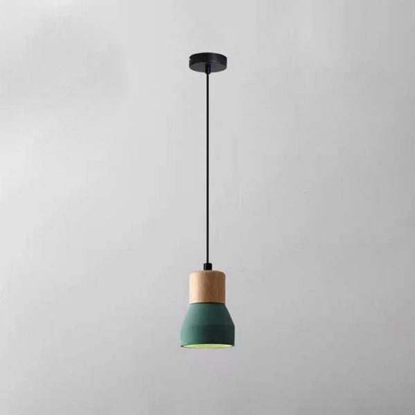 Nordic Cement Tapered 1-Light Mini LED Pendant Light - Image 18