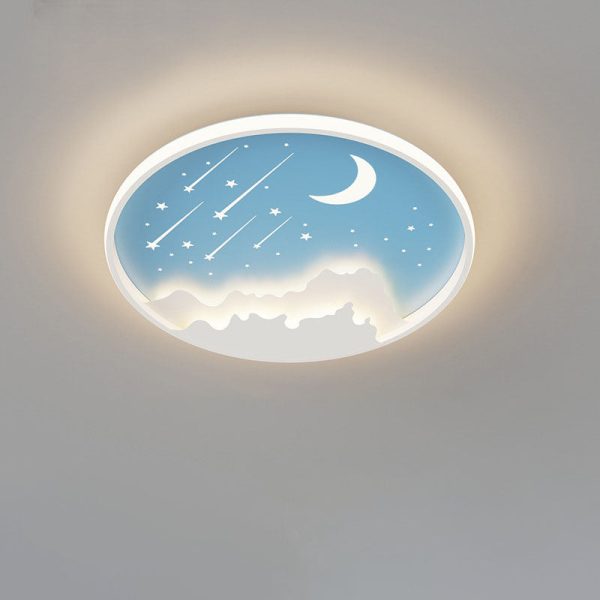 Modern Simplicity Iron Round Children LED Flush Mount Ceiling Light For Bedroom - Image 17