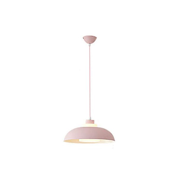 Modern Solid Color Macaron Acrylic Aluminum 1-Light Pendant Light - Image 3