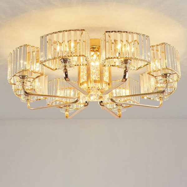 Modern Light Luxury Crystal 6/8/10/12- Light Flush Mount Ceiling Light - Image 8