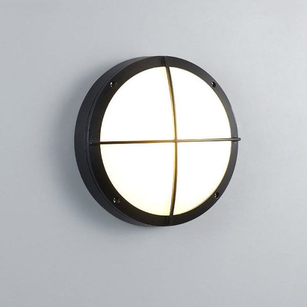 Creative Round Outdoor Waterproof Aluminum Acrylic LED Flush Mount Ceiling Light - Image 7