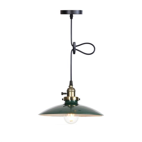Industrial Iron Multicolor Bowl 1-Light Pendant Light - Image 5