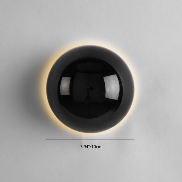 Modern Simplicity Meteorite Semicircle Metal LED Wall Sconce Lamp For Bedroom - Image 10