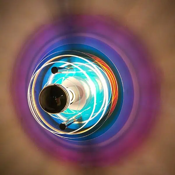 Contemporary Creative Colorful Iron Acrylic Flying Saucer Shade 1-Light Wall Sconce Lamp For Entertainment Room - Image 4