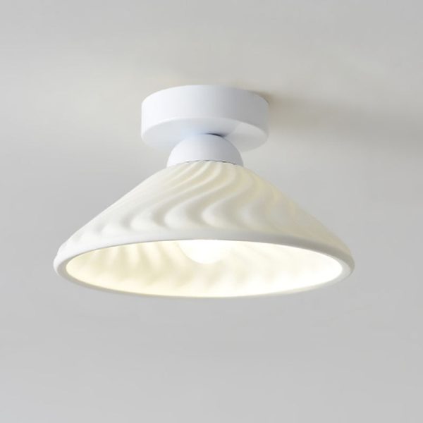 Modern Light Luxury Ceramic Disc 1-Light Semi-Flush Mount Lighting - Image 12