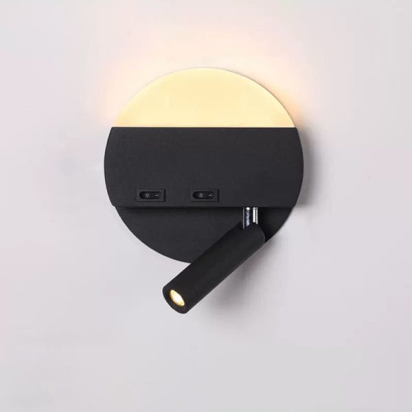 Modern Minimalist Round Square Acrylic Aluminum LED Reading Wall Sconce Lamp - Image 16