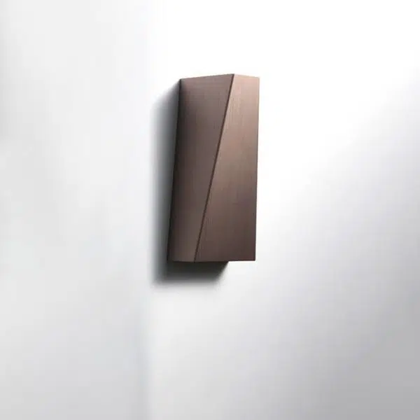 Modern Minimalist Brushed Aluminum Geometric Square LED Wall Sconce Lamp - Image 8