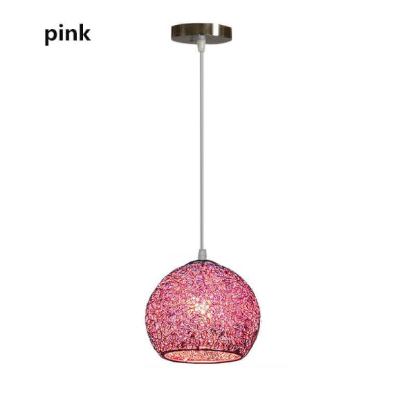 Contemporary Creative Aluminum Macaron Round 1-Light Pendant Light For Living Room - Image 10
