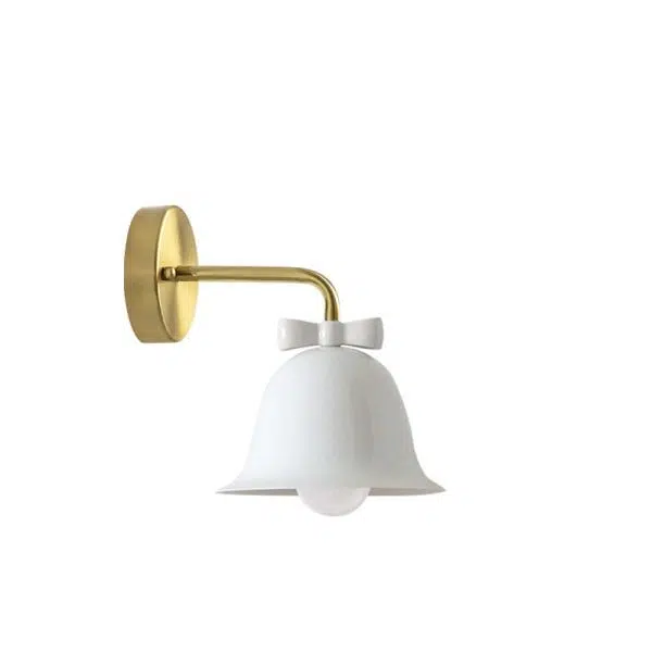 French Minimalist Bell Butterfly Iron 1-Light Wall Sconce Lamp - Image 9