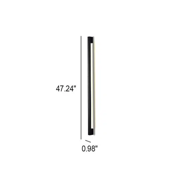 Modern Simplicity Long Strip Aluminum Silicone LED Wall Sconce Lamp - Image 7