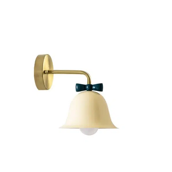 French Minimalist Bell Butterfly Iron 1-Light Wall Sconce Lamp - Image 10