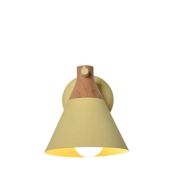 Nordic Solid Wood Macaron Cone Shade 1-Light  Wall Sconce Lamp - Image 13