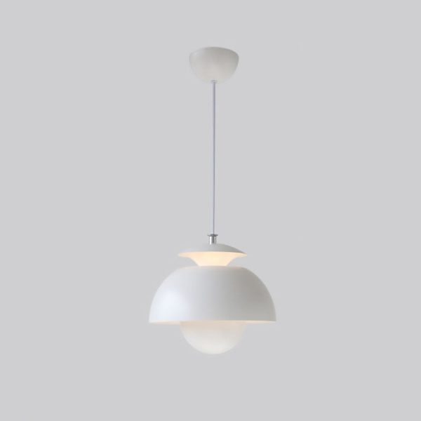 Contemporary Nordic Iron Aluminum Flower Bud Shade LED Pendant Light For Living Room - Image 9