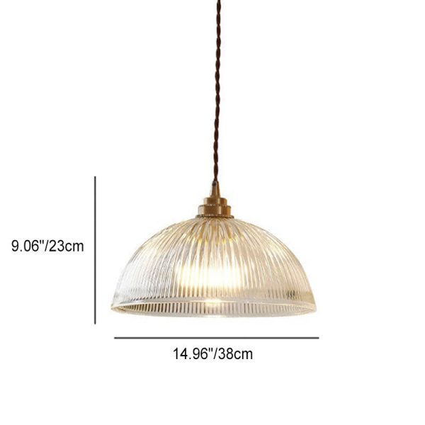 Modern Simple Clear Glass Dome Pot Lid 1-Light Pendant Light - Image 8