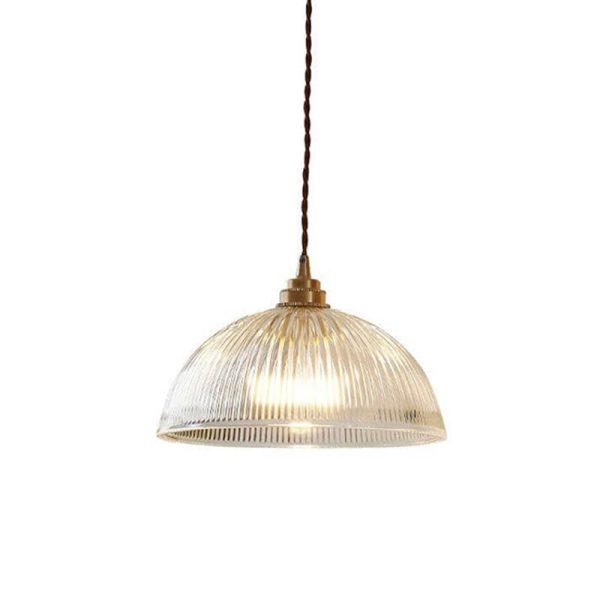 Modern Simple Clear Glass Dome Pot Lid 1-Light Pendant Light - Image 16