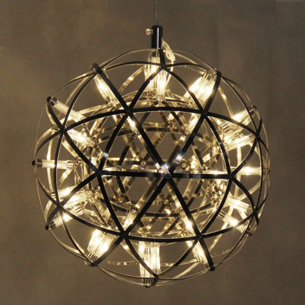 Modern Globe 12 Light LED Firework Pendant Light - Image 15
