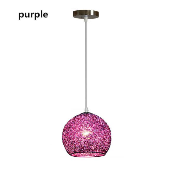Contemporary Creative Aluminum Macaron Round 1-Light Pendant Light For Living Room - Image 11