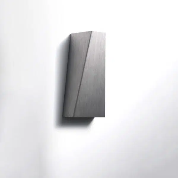 Modern Minimalist Brushed Aluminum Geometric Square LED Wall Sconce Lamp - Image 9