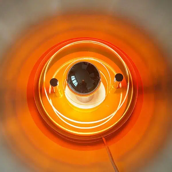 Contemporary Creative Colorful Iron Acrylic Flying Saucer Shade 1-Light Wall Sconce Lamp For Entertainment Room - Image 7