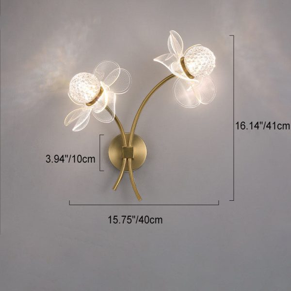 European Creative Lotus Flowers  Acrylic LED Wall Sconce Lamp - Image 21