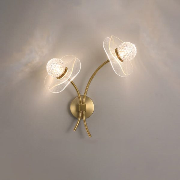 European Creative Lotus Flowers  Acrylic LED Wall Sconce Lamp - Image 7