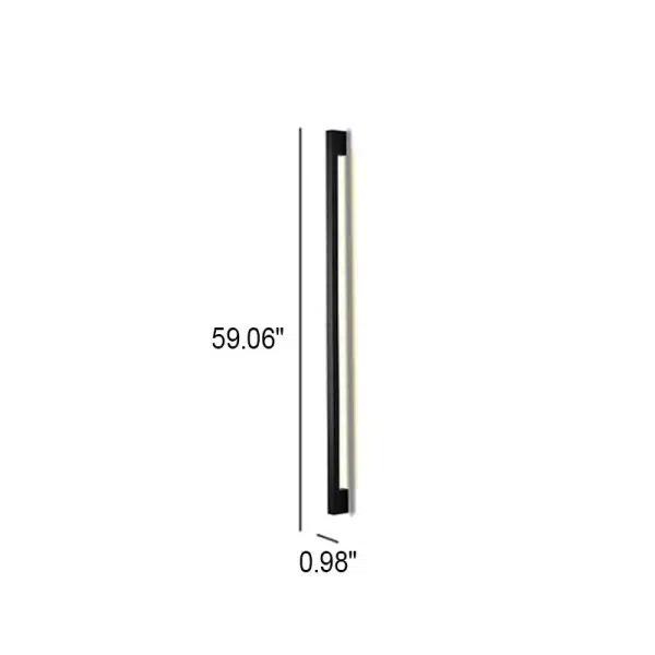 Modern Simplicity Long Strip Aluminum Silicone LED Wall Sconce Lamp - Image 8
