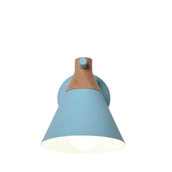 Nordic Solid Wood Macaron Cone Shade 1-Light  Wall Sconce Lamp - Image 14