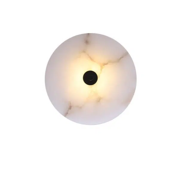 Modern Luxury Round Marble Iron LED Wall Sconce Lamp - Image 19