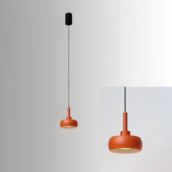 Nordic Minimalist Dome Aluminum LED Retractable Pendant Light - Image 19